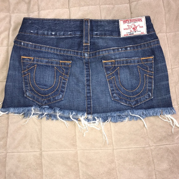 True Religion Dresses & Skirts - True Religion Revolve denim cut off mini skirt 26